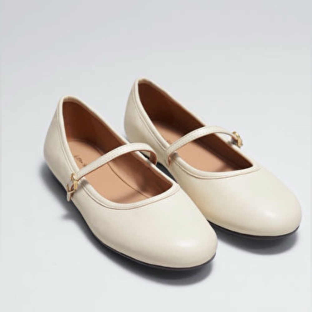 Brand New &otherstories Mary Jane Leather Ballerina Flats